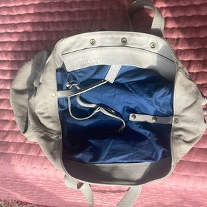 Grey Snakeskin pattern soft grey leather Jerome Dreyfuss bag.